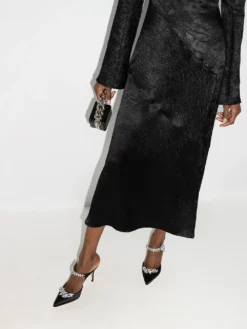 Women Manolo Blahnik Lurum 90mm Crystal- Embellished Satin Mules -Manolo Blahnik 12474201 30704341 1000