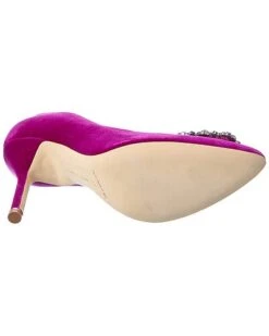 Manolo Blahnik Hangisi 105 Velvet Pump Women -Manolo Blahnik 1313052576 RLLD 4