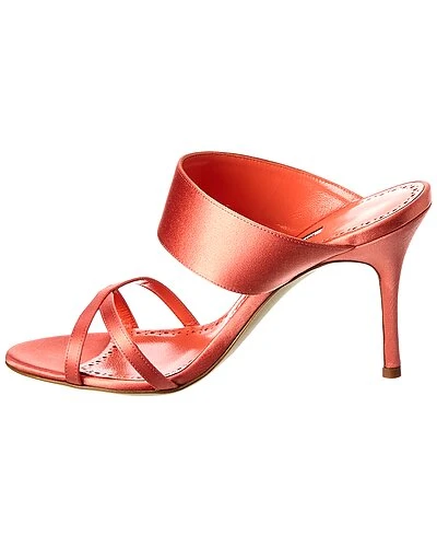 Manolo Blahnik Gueypla 90 Satin Sandal Women 2 Manolo Blahnik Gueypla 90 Satin Sandal Women - Image 2