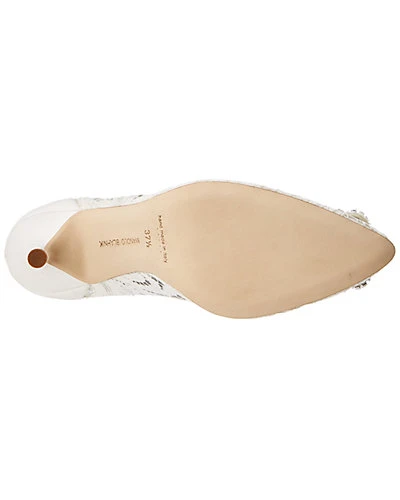 Manolo Blahnik Hangisi 105 Lace Pump Women 4 Manolo Blahnik Hangisi 105 Lace Pump Women - Image 4