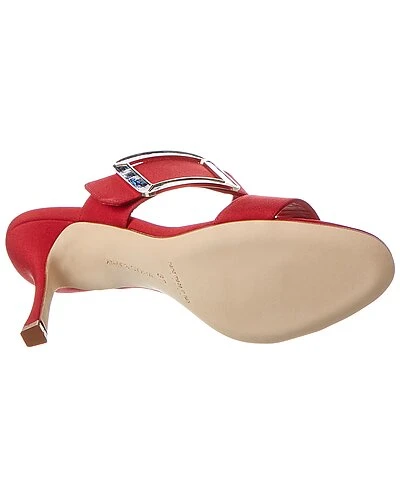 Manolo Blahnik Gable 90 Silk Sandal Women 4 Manolo Blahnik Gable 90 Silk Sandal Women - Image 4