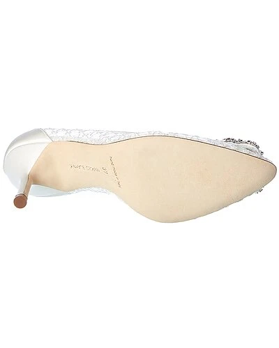 Manolo Blahnik Hangisi 90 Lace Pump Women 4 Manolo Blahnik Hangisi 90 Lace Pump Women - Image 4