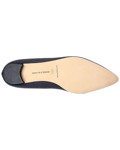 Manolo Blahnik Cassina Satin Flat Women 4 Manolo Blahnik Cassina Satin Flat Women - Image 4