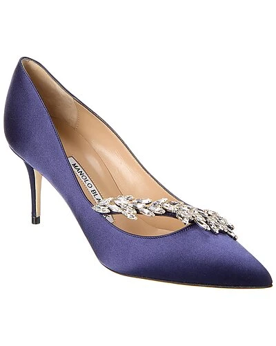 Manolo Blahnik Nadira 70 Satin Pump Women 1 Manolo Blahnik Nadira 70 Satin Pump Women