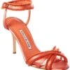 Manolo Blahnik Uya 90 Satin Sandal Women