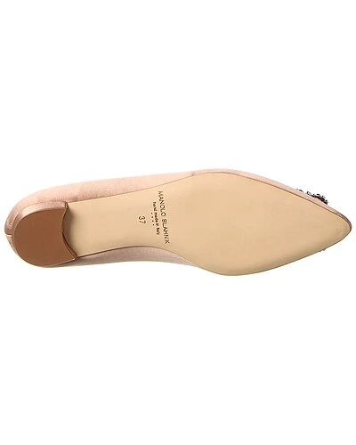 Manolo Blahnik Hangisi Satin Flat Women 4 Manolo Blahnik Hangisi Satin Flat Women - Image 4