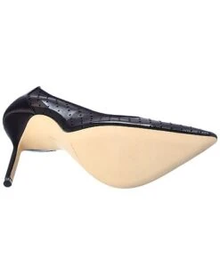 Manolo Blahnik LA 105 Dotted Mesh & Satin Pump Women -Manolo Blahnik 1313199663 RLLD 4