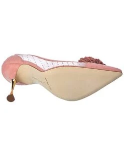 Manolo Blahnik Sohemias 105 Suede-Trim Pump Women -Manolo Blahnik 1313251151 RLLD 4