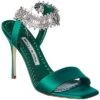 Manolo Blahnik Parinasan 115 Satin Sandal Women
