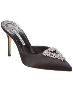 Manolo Blahnik Namutri 90 Satin Pump Women