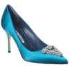 Manolo Blahnik Trina 90 Satin Pump Women