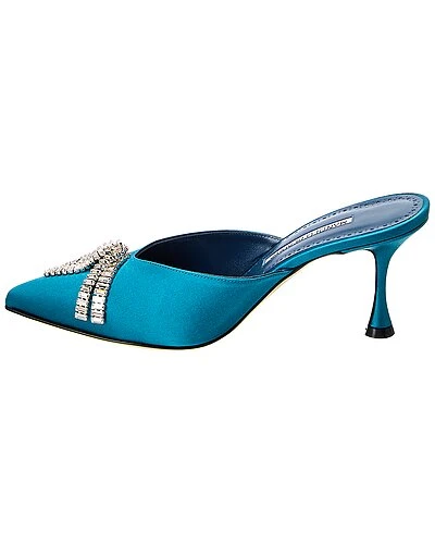 Manolo Blahnik Mbimu 70 Satin Pump Women 2 Manolo Blahnik Mbimu 70 Satin Pump Women - Image 2