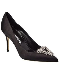 Manolo Blahnik Trina 90 Satin Pump Women