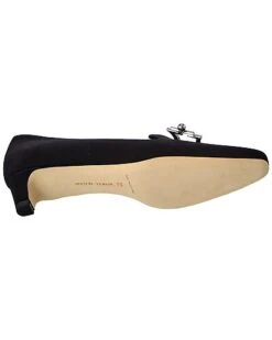 Manolo Blahnik Ansulialo 30 Silk Pump Women -Manolo Blahnik 1313370301 RLLD 4