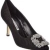 Manolo Blahnik Hangisi 70 Linen Pump Women