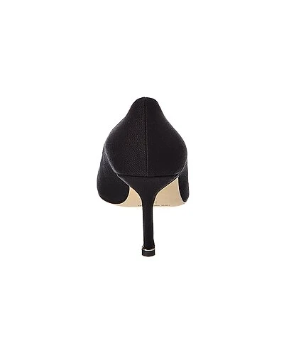 Manolo Blahnik Hangisi 70 Linen Pump Women 3 Manolo Blahnik Hangisi 70 Linen Pump Women - Image 3