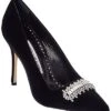 Manolo Blahnik Ttara 105 Velvet Pump Women