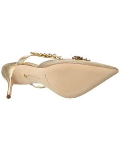 Manolo Blahnik Lurum 90 Mesh & Leather Pump Women -Manolo Blahnik 1313388306 RLLD 4