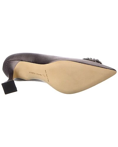 Manolo Blahnik Fabeta 90 Satin Pump Women 4 Manolo Blahnik Fabeta 90 Satin Pump Women - Image 4
