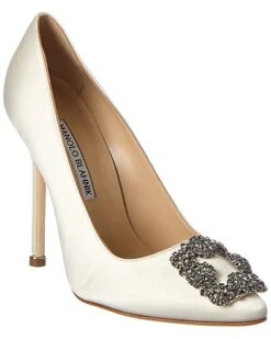 Manolo Blahnik Hangisi 115 Satin Pump Women