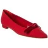 Manolo Blahnik Papiro Silk Flat Women