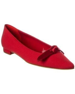 Manolo Blahnik Papiro Silk Flat Women
