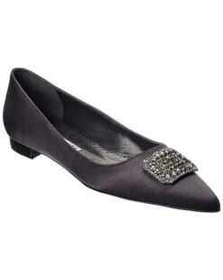 Manolo Blahnik Floritanu Satin Flat Women