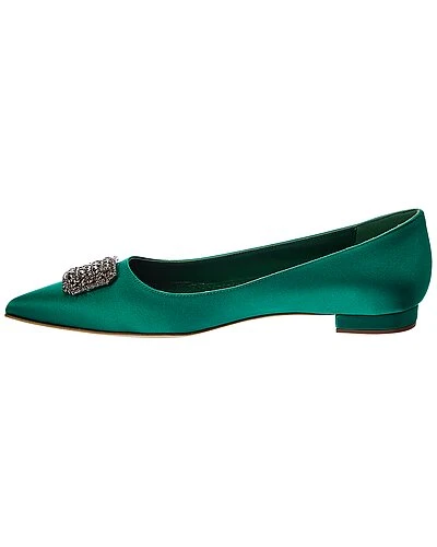 Manolo Blahnik Floritanu Satin Flat Women 2 Manolo Blahnik Floritanu Satin Flat Women - Image 2