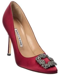 Manolo Blahnik Hangisi 105 Satin Pump Women