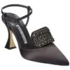 Manolo Blahnik Cardella 90 Satin Pump Women