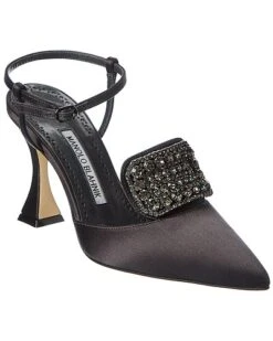 Manolo Blahnik Cardella 90 Satin Pump Women