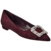 Manolo Blahnik Ysale Suede Flat Women