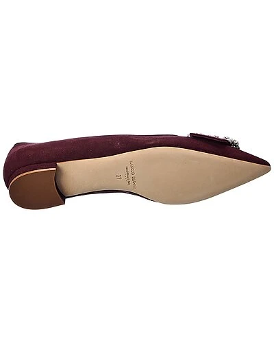 Manolo Blahnik Ysale Suede Flat Women 4 Manolo Blahnik Ysale Suede Flat Women - Image 4