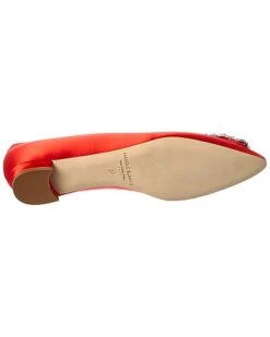 Manolo Blahnik Hangisi Satin Flat Women -Manolo Blahnik 1313462975 RLLD 4