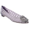 Manolo Blahnik Hangisi Lace Flat Women