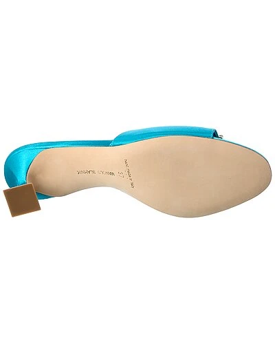 Manolo Blahnik Laalita 50 Satin Sandal Women 4 Manolo Blahnik Laalita 50 Satin Sandal Women - Image 4