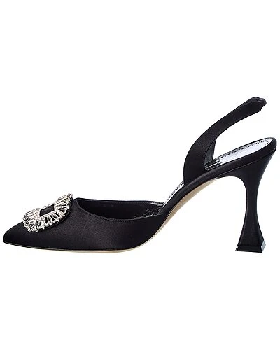 Manolo Blahnik Prietasli 90 Satin Slingback Pump Women 2 Manolo Blahnik Prietasli 90 Satin Slingback Pump Women - Image 2