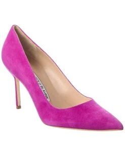 Manolo Blahnik 90 Suede Pump Women