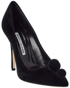 Manolo Blahnik Piera 115 Velvet Pump Women