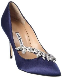 Manolo Blahnik Nadira 90 Satin Pump Women