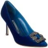 Manolo Blahnik Hangisi 90 Velvet Pump Women