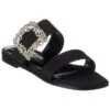 Manolo Blahnik Tituba Silk Sandal Women