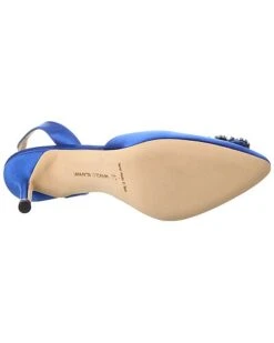 Manolo Blahnik Hangisli 70 Satin Slingback Pump Women 8 Manolo Blahnik Hangisli 70 Satin Slingback Pump Women -Manolo Blahnik 1313533526 RLLD 4