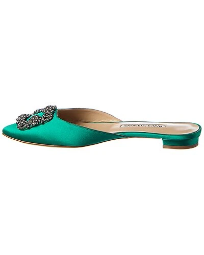 Manolo Blahnik Hangisimu Satin Flat Women 2 Manolo Blahnik Hangisimu Satin Flat Women - Image 2