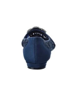 Manolo Blahnik Hangisi Lace & Satin Flat Women -Manolo Blahnik 1313536196 RLLD 3