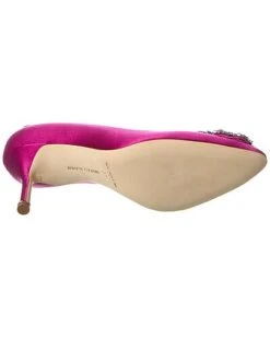 Manolo Blahnik Hangisli 50 Satin Slingback Pump Women -Manolo Blahnik 1313541554 RLLD 4