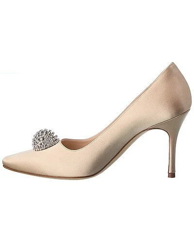 Manolo Blahnik Elbolita 90 Satin Pump Women 2 Manolo Blahnik Elbolita 90 Satin Pump Women - Image 2