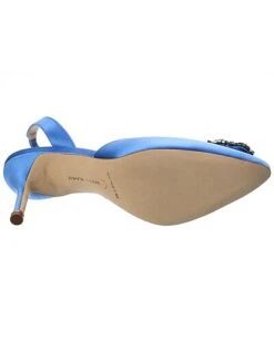 Manolo Blahnik Hangisi 70 Satin Slingback Pump Women -Manolo Blahnik 1313557089 RLLD 4