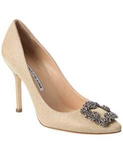 Manolo Blahnik Hangisi 105 Glitter Pump Women