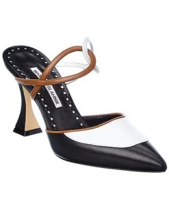 Manolo Blahnik Vongol 90 Leather Pump Women
